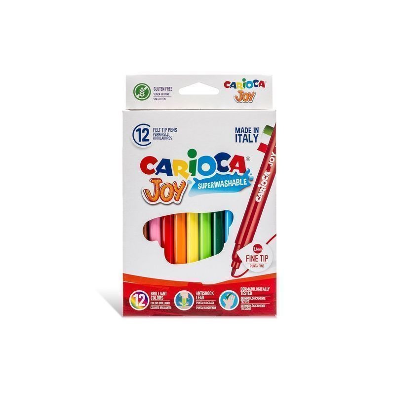 CARIOCA PENNARELLO JOY SCATOLA 12PZ EAN 8003511406141 INGROSSO PENNARELLI