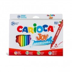 INGROSSO CARTOLERIA CARIOCA PENNARELLO JOY SCATOLA 24PZ 28 X 36.5 X 18 CM 8003511406158 INGROSSO PENNARELLI MATITE COLORATE TEMP