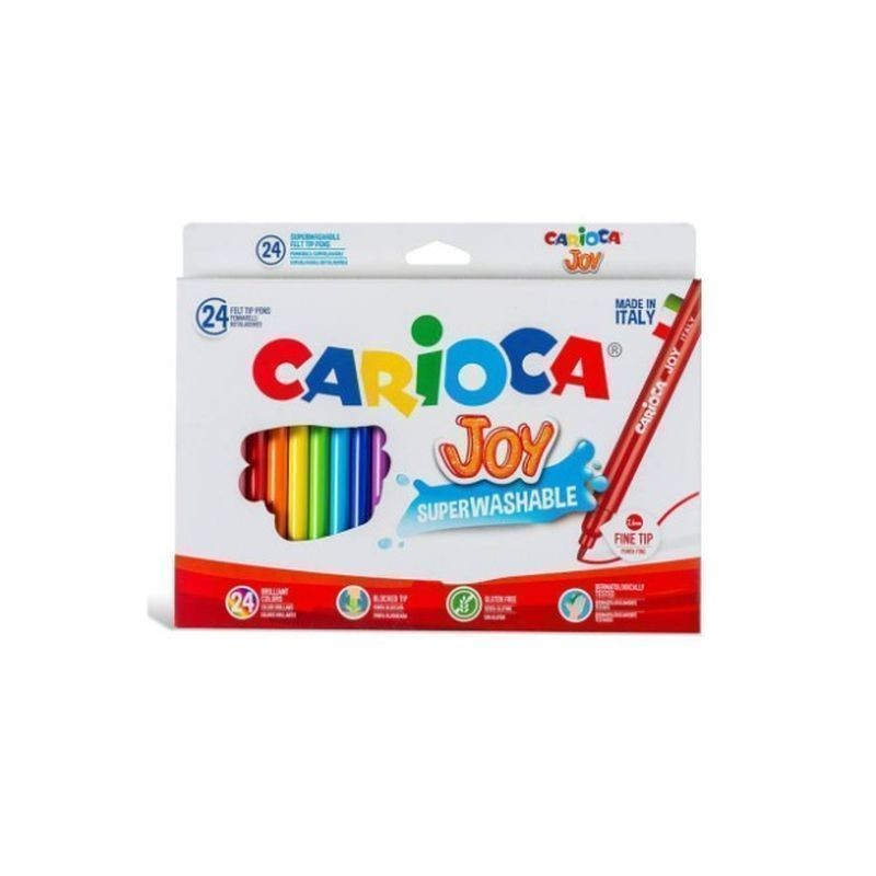 CARIOCA PENNARELLO JOY SCATOLA 24PZ EAN 8003511406158 INGROSSO PENNARELLI