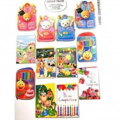 INGROSSO CARTOLERIA BIGLIETTI BUON COMPLEANNO BIMBI ASS.C.12 11.5X17CM 12 ASS.TI 8001608311897 INGROSSO BIGLIETTI AUGURI