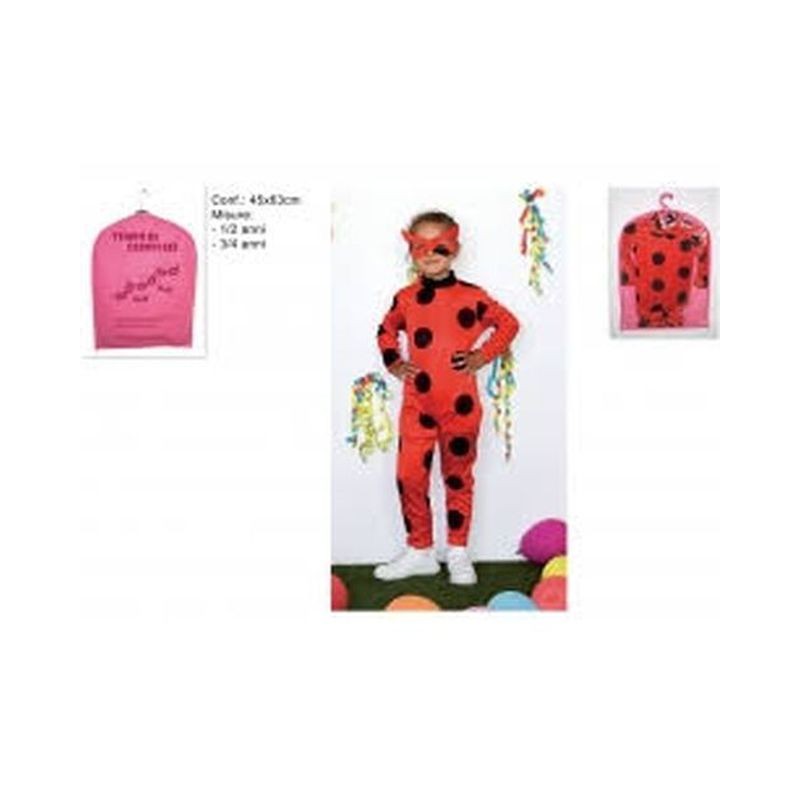 VESTITO COCCINELLA BIMBA 2MIS ASS EAN 8033113837753 INGROSSO COSTUMI CARNEVALE BAMBINA