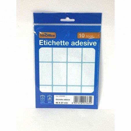 BUSTINE ETICHETTE 10 FOGLI 46X27 EAN 8051818013654 INGROSSO ETICHETTE LABEL POSTIT