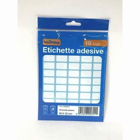 BUSTINE ETICHETTE 10 FOGLI 20X12 EAN 8051818013111 INGROSSO ETICHETTE LABEL POSTIT