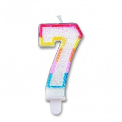 INGROSSO FESTA E PARTY CANDELINA NUMERO 7 SWEET ASS. 8.5CM 8020834709872 INGROSSO ARTICOLI PER FESTE