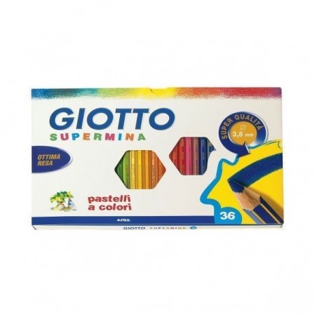 PASTELLI GIOTTO SUPERMINA 36 COLORI EAN 8000825224805 INGROSSO MATITE COLORATE