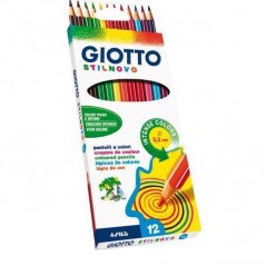 INGROSSO CARTOLERIA MATITE COL. GIOTTO STILNOVO PZ.12 8000825256509 INGROSSO PENNARELLI MATITE COLORATE TEMPERE