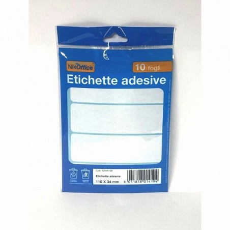BUSTINE ETICHETTE 10 FOGLI 110X34 EAN 8051818014194 INGROSSO ETICHETTE LABEL POSTIT