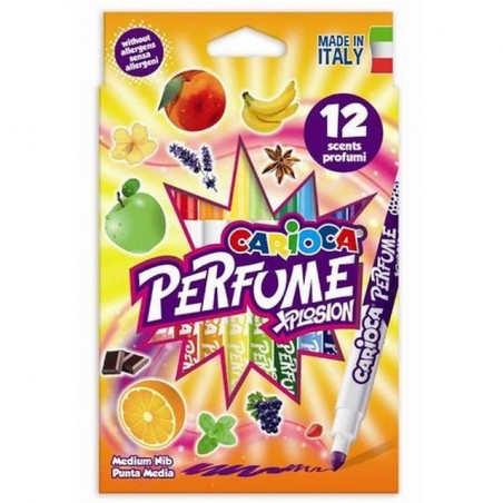 INGROSSO CARTOLERIA CARIOCA PERFUME XPLOSION 12PZ INCHIOSTRO PROFUMATO E LAVABILE 8003511426729 INGROSSO PENNARELLI MATITE COLOR