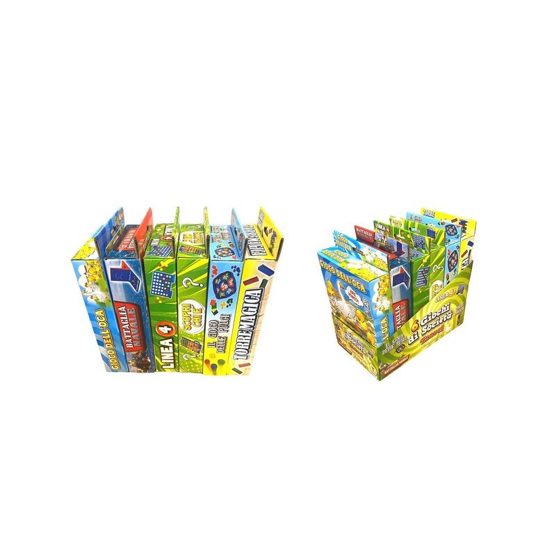GIOCHI TRAVEL 6 MDL IN DISPLAY BOX EAN 8017967606734 INGROSSO GIOCHI DI SOCIETA