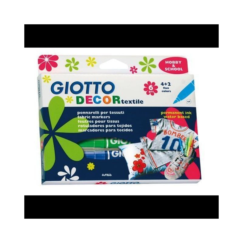 GIOTTO DECOR TEXTILE PZ.6 EAN 8000825495007 INGROSSO PENNARELLI