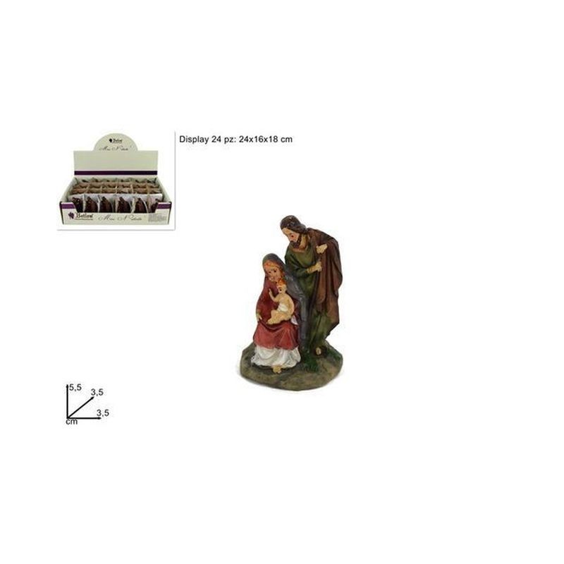 MINI NATIVITA 5,5X3,5X3,5CM EAN 8033113484209 INGROSSO PERSONAGGI PER IL PRESEPE E ANIMALI