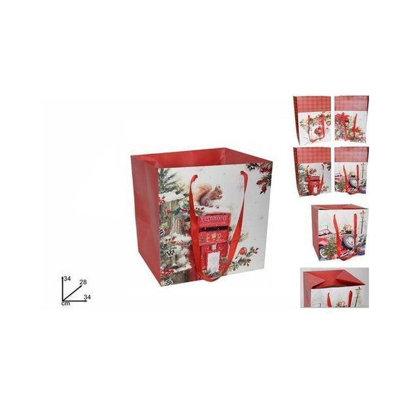 SCATOLA REGALO C/MANICI SCEN. NATALIZIO EAN 8033113900495 INGROSSO SCATOLE NATALIZIE