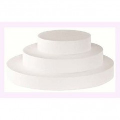 INGROSSO CAKE DESIGN DISCO POLISTIROLO D.45XH5 CM 8024622037369 INGROSSO ACCESSORI CAKE DESIGN VASSOI E DISCHI