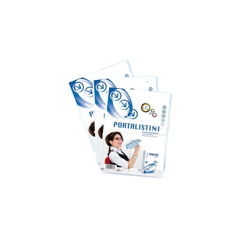 PORTA LISTINO 60 FOGLI PERSONALIZ. EAN 8033593007578 INGROSSO PORTA LISTINI