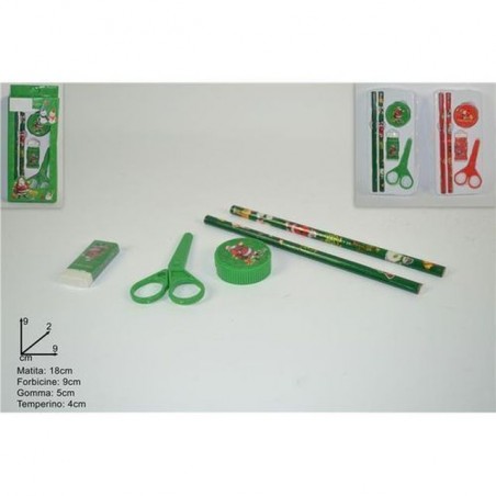 INGROSSO ARTICOLI NATALIZI SET SCUOLA NATALIZIO 2 ASS. 8033113824487 INGROSSO DECORAZIONI NATALIZIE OGGETTISTICA NATALIZIA