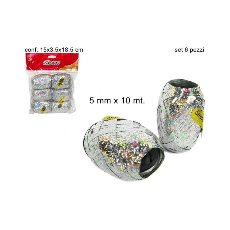 ROTOLI NASTRO 6PZ MM5X10MT EAN 8033113129162 INGROSSO NASTRI NATALIZI