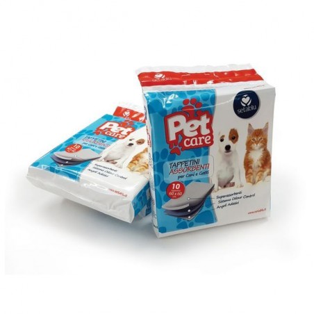 INGROSSO CASALINGHI TAPPETINI ASSORB. PET 10PZ 60X60 8050847574112 INGROSSO ARTICOLI PER CASA ARTICOLI PER ANIMALI