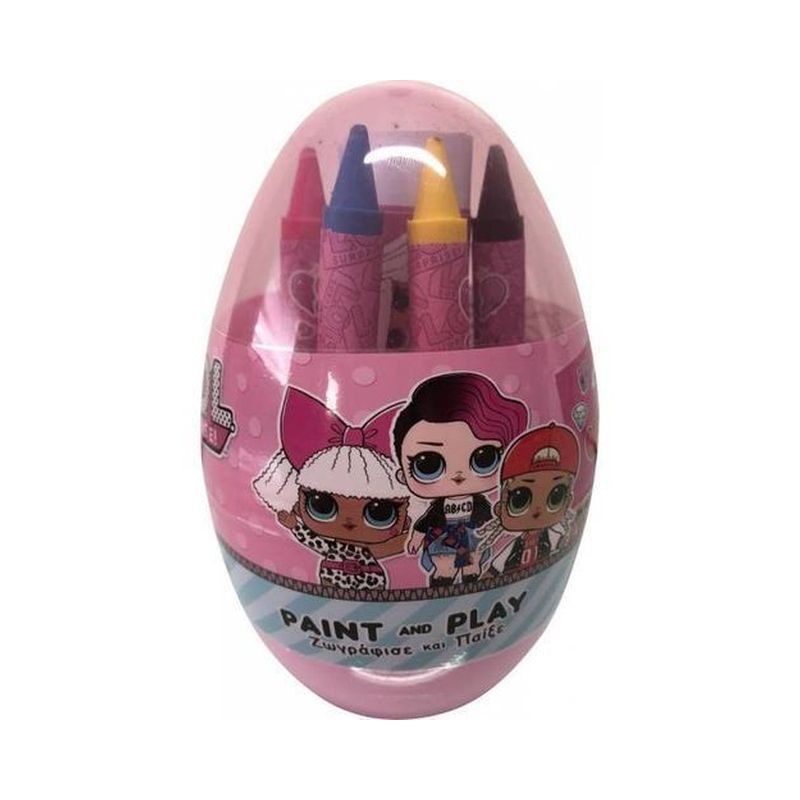 ACC. SCUOLA UOVO C/SORPRESA 16X12 LOL EAN 5201912013422 INGROSSO PASTELLI A CERA