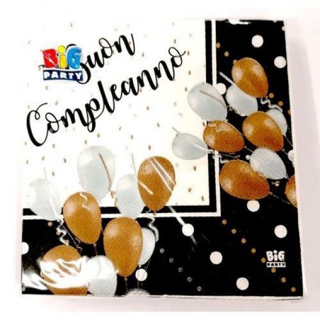 TOVAGLIOLI 25X25CM 20PZ BUON COMPL. PRES EAN 8020834622492 INGROSSO TOVAGLIOLI PER PARTY