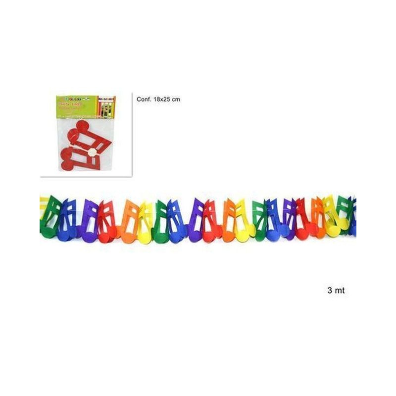 FESTONE CARTA NOTE MUSICALI MT.3 EAN 8034048154984 INGROSSO FESTONI PER PARTY