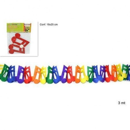 FESTONE CARTA NOTE MUSICALI MT.3 EAN 8034048154984 INGROSSO FESTONI PER PARTY