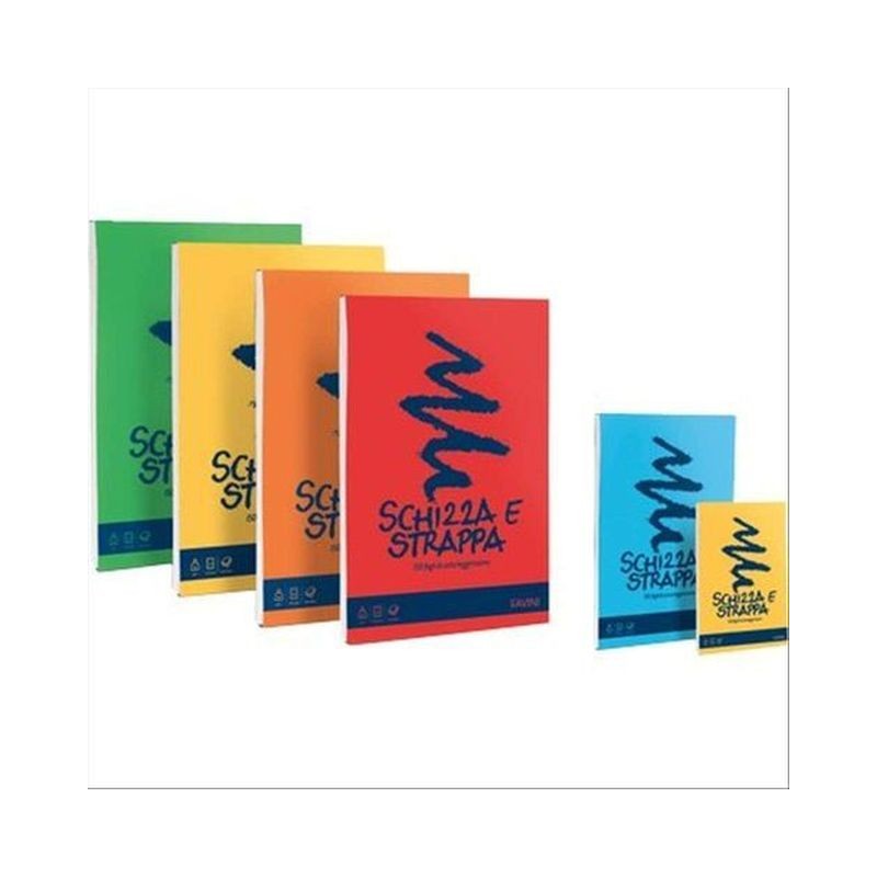 SCHIZZA&STRAPPA 50 BLOCCO F150 A5 EAN 8007057433517 INGROSSO BLOCCHI DISEGNO