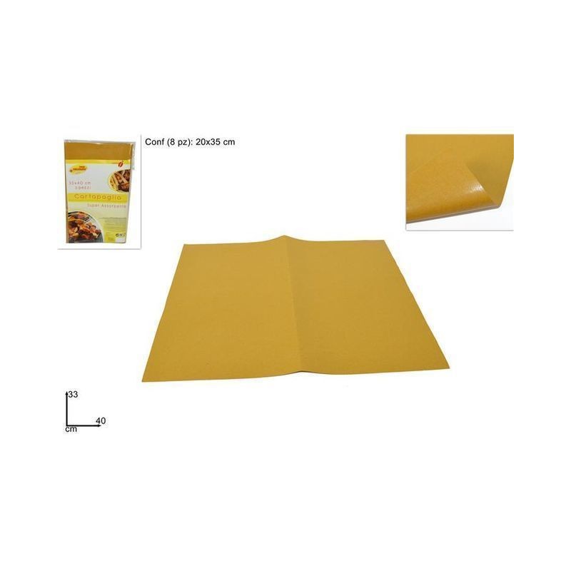 CARTA PAGLIA SUPER ASSORB. 33X40CM 8PZ EAN 8034048379523 INGROSSO BRISTOL CARTONCINI COLORATI