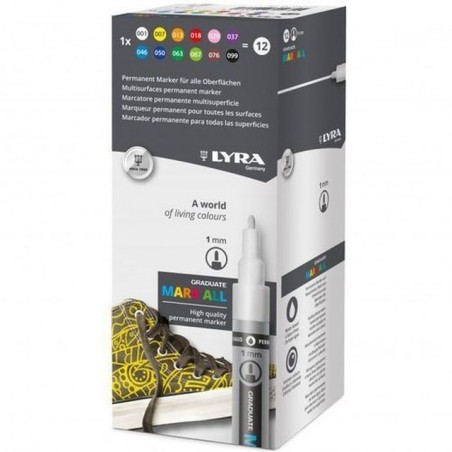 INGROSSO CARTOLERIA LYRA GRTADUATE MARK ALL 2 MM BIANCO 4084900604762 INGROSSO PENNARELLI MATITE COLORATE TEMPERE