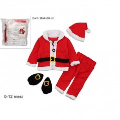 INGROSSO ARTICOLI NATALIZI VESTITO BABBO NATALE BIMBO 0/12 MESI HY2 0015 (F. 10.56) 8053482018324 INGROSSO TRAVESTIMENTI NATALIZ