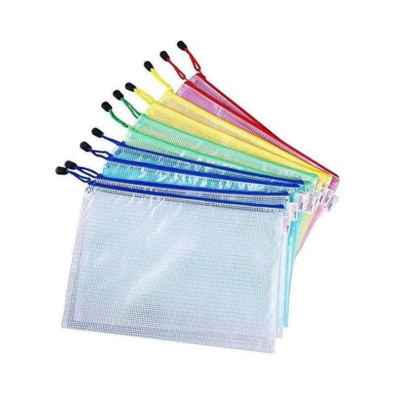 BUSTA CON ZIP 345X245MM 5COL. EAN 8033593094462 INGROSSO POCHETTE