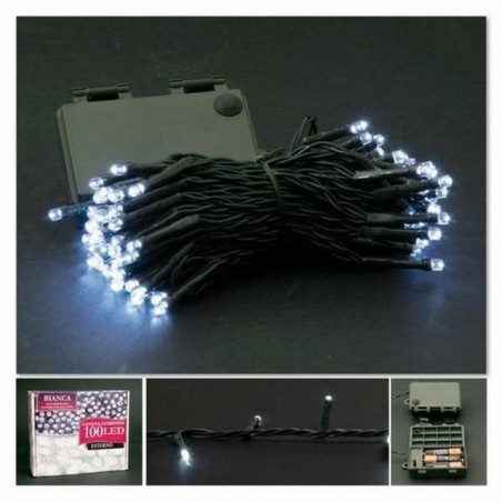 SERIE 100 LED 8F BIANCA C/TIMER+MEM. EST EAN 8023650013765 INGROSSO LUCI NATALIZIE