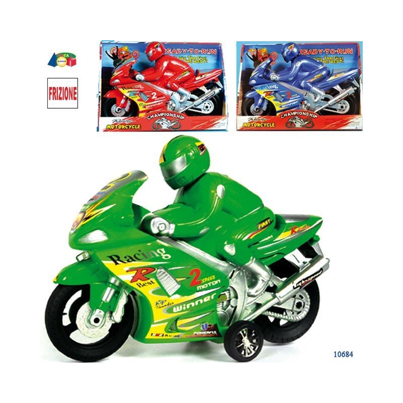 MOTO A FRIZIONE CON PILOTA ASSORTITE EAN 8055742228351 INGROSSO MODELLINI AUTO A FRIZIONE