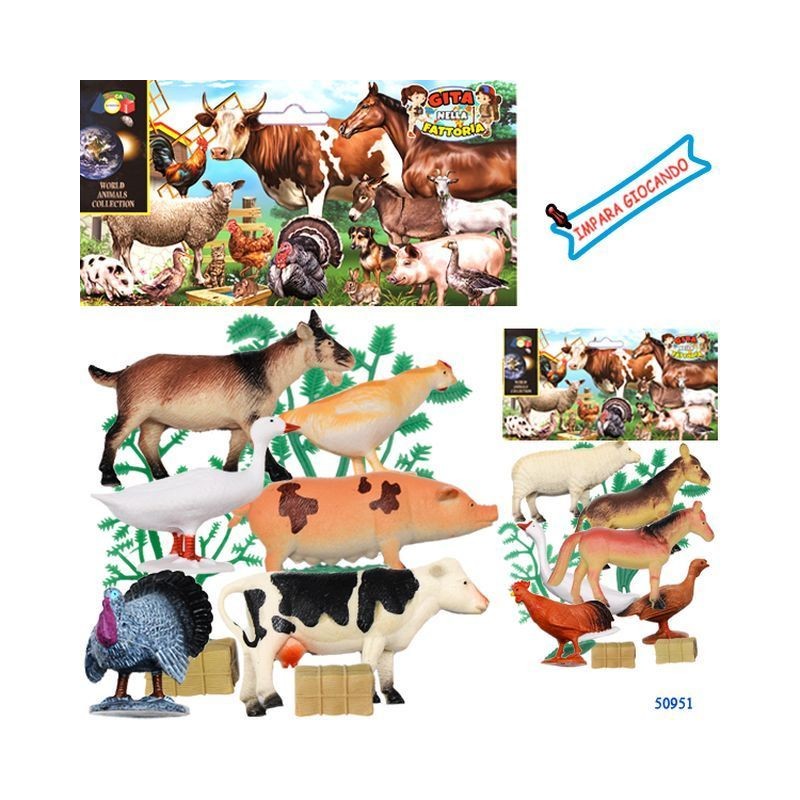 BUSTA FATTORIA GITA NELLA FATTORIA ASS EAN 8057438021567 INGROSSO BUSTE ANIMALI GIOCATTOLO