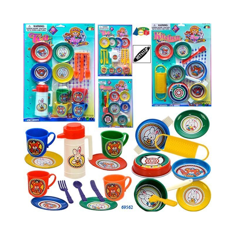 SET CUCINA METALLO CON ACCESSORI ASS. EAN 8057438023158 INGROSSO GIOCHI DA EDICOLA