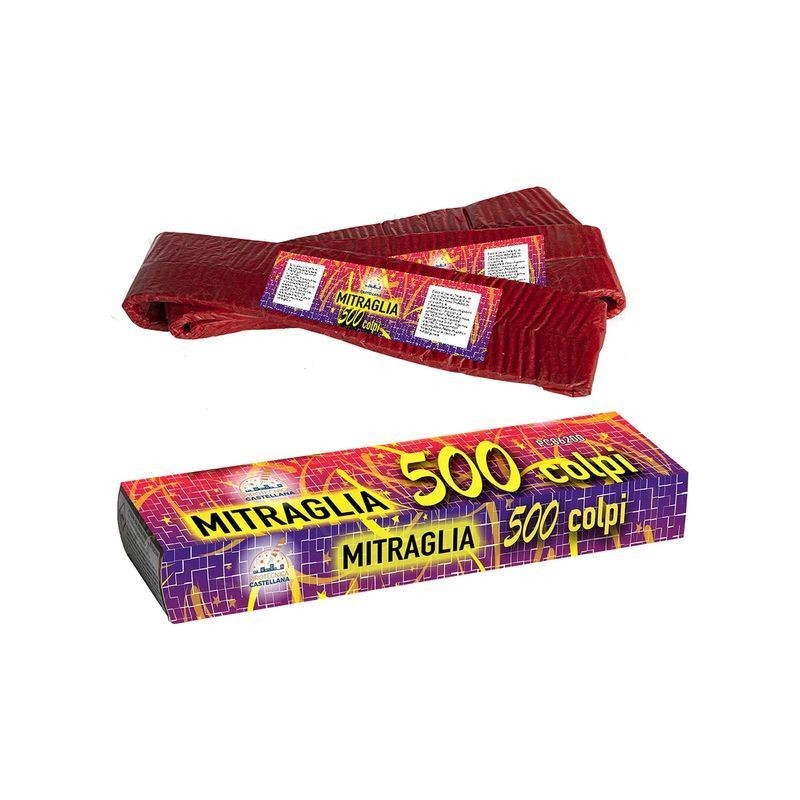 MITRAGLIETTA 500 COLPI C.32 EAN 8023993862006 INGROSSO PETARDI
