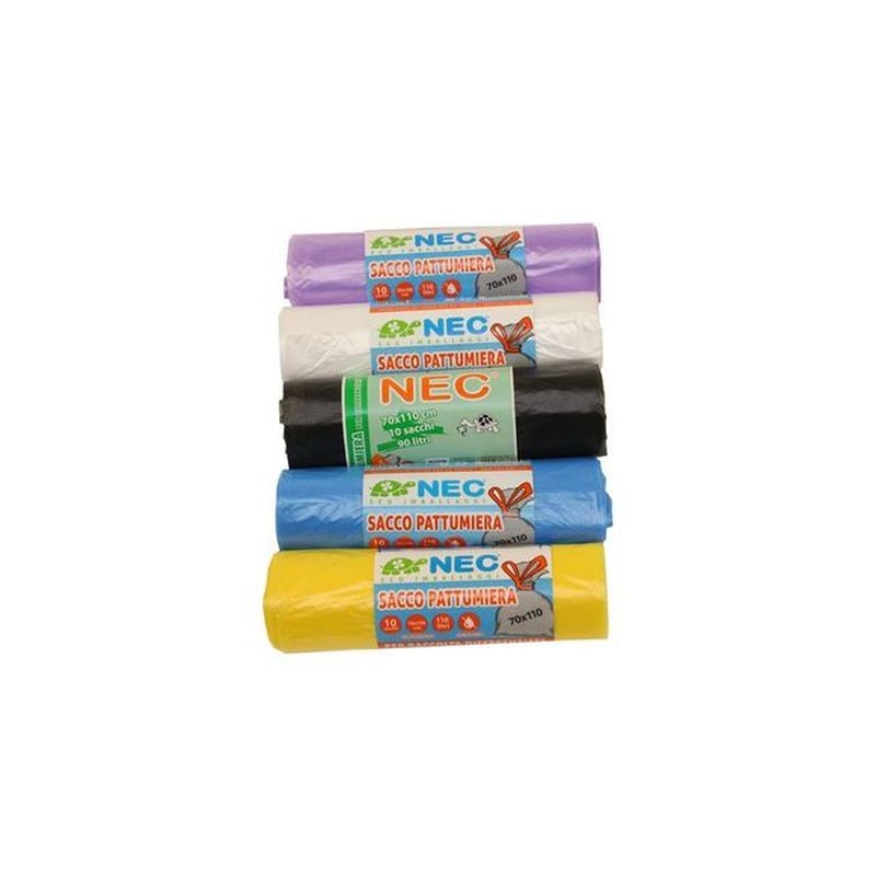 SACCO CONDOMINIALE HD 70X110CM 10PZ TRAS EAN 8002461380167 INGROSSO SACCHI SPAZZATURA