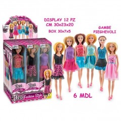 INGROSSO GIOCATTOLI DEA - BAMBOLA FASHION OUTFIT 6 MDL 8017967640851 INGROSSO BAMBOLE E ACCESSORI BAMBOLE ECONOMICHE