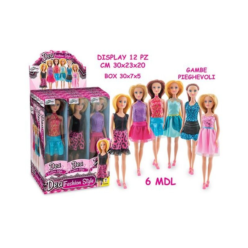 DEA - BAMBOLA FASHION OUTFIT 6 MDL EAN 8017967640851 INGROSSO BAMBOLE ECONOMICHE