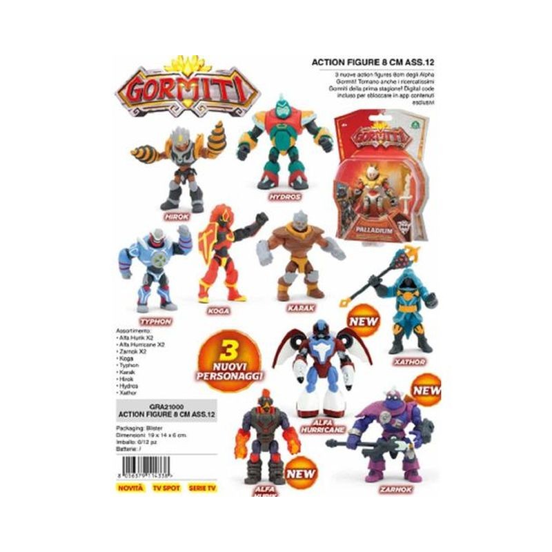 GORMITI S3 PERSONAGGI 8CM ASS.11 EAN 8056379110095 INGROSSO PERSONAGGI CARTOON E DISNEY