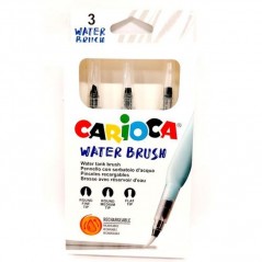 INGROSSO CARTOLERIA CARIOCA REFILLABLE BRUSH BLISTER 3 PZ. 8003511431709 INGROSSO PENNARELLI MATITE COLORATE TEMPERE