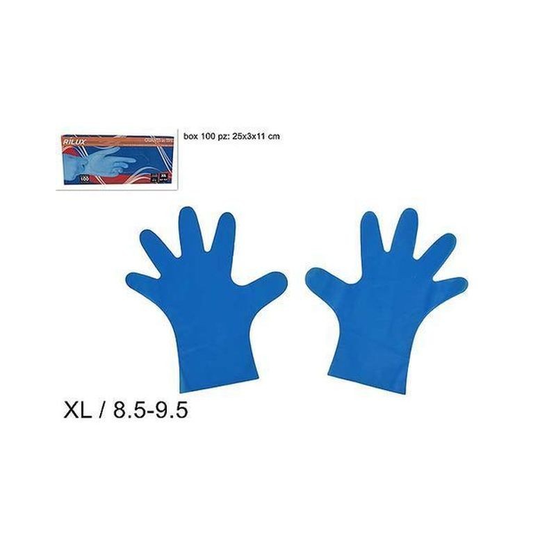 GUANTI MONOUSO TPE BOX 100PZ MIS.XL BLU EAN 8034048575796 INGROSSO PRODOTTI PER LA SALUTE