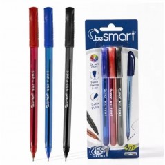 INGROSSO CARTOLERIA BLISTER 3 PENNE BS1-FUME SS B/N/R BE SMA 8023650026116 INGROSSO PENNE REFIL MARCATORI EVIDENZIATORI