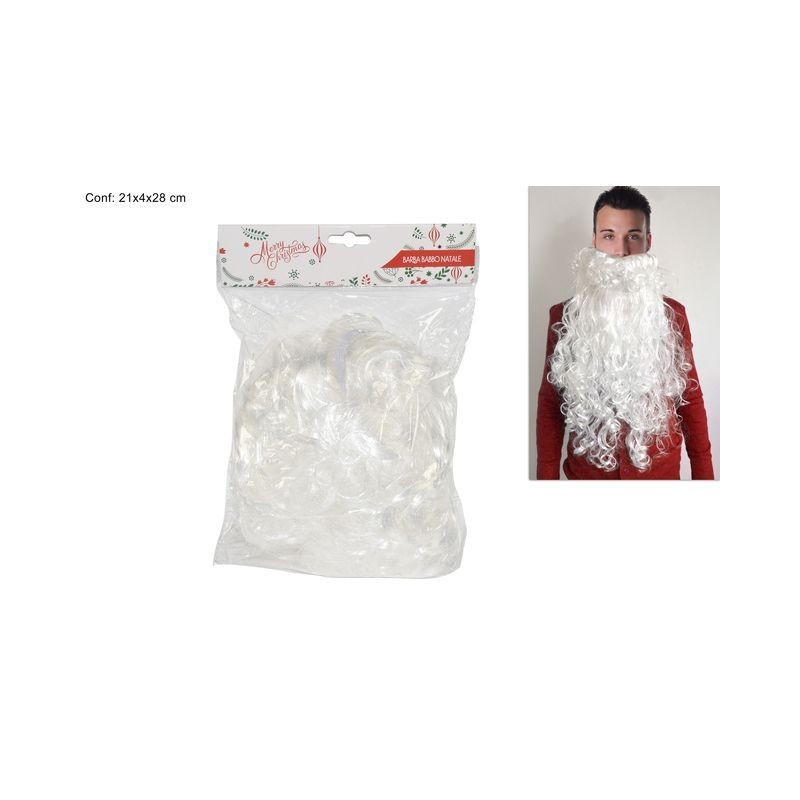 BARBA BABBO NATALE GRANDE ART.PL19S70148 EAN 8033113921704 INGROSSO PARRUCCHE E BARBE BABBO NATALE