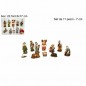 NATIVITA 11 PEZZI 7CM COL CHIARO EAN 8033113277986 INGROSSO PERSONAGGI PER IL PRESEPE E ANIMALI