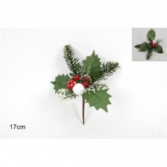 INGROSSO ARTICOLI NATALIZI SPILLONE PVC C/BACCHE E PIGNA ART.BMS-84 20 8033113906800 INGROSSO DECORAZIONI NATALIZIE