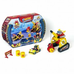 INGROSSO GIOCATTOLI T-RACERS PLAYSET TURBO CRANE VEICOLO E GRU 8431618015711 INGROSSO GIOCHI E GIOCATTOLI