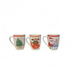 INGROSSO ARTICOLI NATALIZI TAZZONE MUG 360ML DECORO NATALIZIO 4ASS 8053482209548 INGROSSO ACCESSORI NATALIZI PER LA TAVOLA