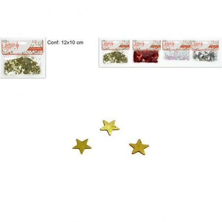 BUSTA DECORAZIONE STELLINE 4 COL. EAN 8033113327063 INGROSSO ARTICOLI DECORAZIONI NATALIZIE