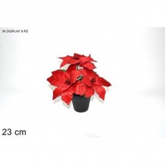 INGROSSO ARTICOLI NATALIZI STELLA DI NATALE C/VASO ROSSA 8053482076089 INGROSSO DECORAZIONI NATALIZIE