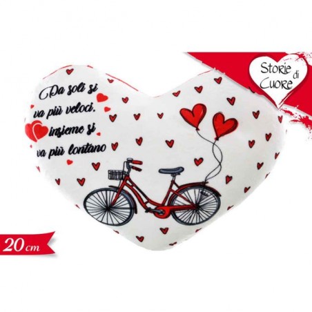 CUORE 30CM VELLUTO ROSSO C/SCRITTA EAN 8009549254839 INGROSSO SAN VALENTINO